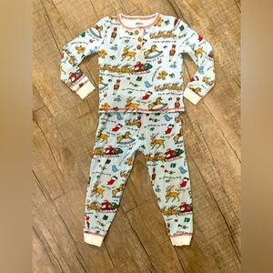 Toddler Mud Pie "Twas the Night Before Christmas" 2 Piece Pajama Set